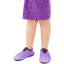Kiko Kids Point Havuz Plaj Kız Çocuk Deniz Ayakkabısı 7514 Lila - Beyaz