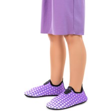 Kiko Kids Point Havuz Plaj Kız Çocuk Deniz Ayakkabısı 7514 Lila - Beyaz