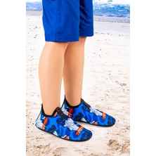 Kiko Kids Surfer Havuz Plaj Erkek Çocuk Deniz Ayakkabısı 7561 Lacivert