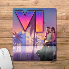 Pixxa Gta 6 - Grand Theft Auto 6 - Gta Vı Bilek Destekli Mousepad Model - 6