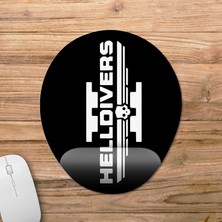 Pixxa Helldivers 2 Bilek Destekli Mousepad Model - 4 Oval