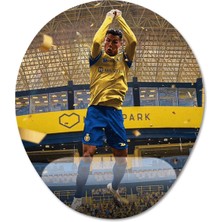 Pixxa Cristiano Ronaldo - Al Nassr Fc Bilek Destekli Mousepad Model - 2 Oval