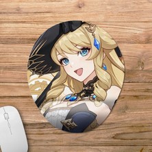 Pixxa Navia - Genshin Impact Bilek Destekli Mousepad Model - 1 Oval