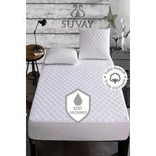 Suvay Su Sıvı Geçirmez Kapitone Fitted Yatak Koruyucu Alez Pamuk 70 cm x 140 cm Bebek Alezi (9 FARKLI EBAT)