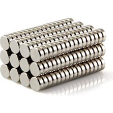 Dünya Magnet 25 Adet 8mm x 3mm Yuvarlak Güçlü Neodyum Mıknatıs Magnet