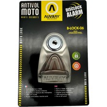 Kaly Auvray B-Lock 06 Alarmlı Disk Kilidi 6 Mm. 120 Db. Inox