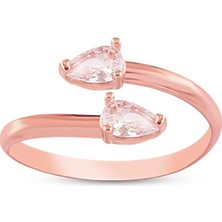 Sunshine Her Parmağa Uygun Zirkon Taşlı Gümüş Yüzük