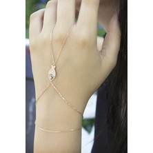 Sunshine 925 Ayar Rose Kaplamalı Krem Renk Mineli Balık Gümüş Şahmeran