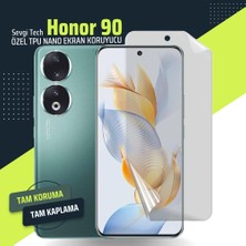 Sevgi Tech Honor 90 ile Tam Uyumlu Ekran Koruyucu - Şeffa, Mat, Hayalet Tpu Nano