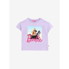 Barbie Baskılı Lila Kız Çocuk T-Shirt BRB4SG-TST6017