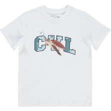 Civil Boys Erkek Çocuk Tişört 10-13 Yaş Beyaz