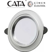 Cata 5 Adet Cata Ct 5257 Beyaz Kasa Zebra LED Spot 6W 3 Renkli