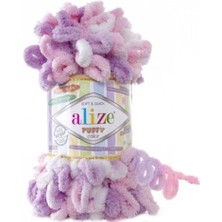 Alize Puffy Color Örgü Ipi 6051 ( 5'li Paket )