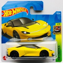 Hot Wheels 2022 Yeni Automobili Pininfarina Battista Sarı 1:64 Ölçek Hotwheels Marka 2/10