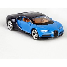 Welly Lisanslı Bugatti Chiron Çek-Bırak Metal Model Araba (1:32-1:34)