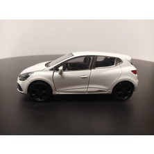 Welly 1:36 Ölçek Renault Clio Diecast Çek Bırak Model Araba (Beyaz)