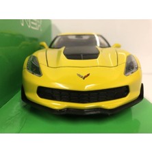 Welly 2017 Chevrolet Corvette Z06 1:24 Sarı Model Araba