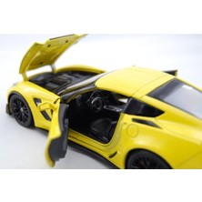 Welly 2017 Chevrolet Corvette Z06 1:24 Sarı Model Araba