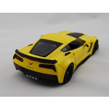 Welly 2017 Chevrolet Corvette Z06 1:24 Sarı Model Araba