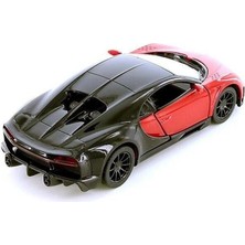 Kinsmart Bugatti Chiron Supersport 1:38 Kırmızı Çek Bırak Model Araba