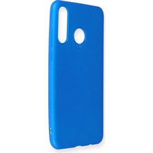 HappyCase  Huawei P30 Lite Kılıf Yumuşak Silikon Kılıf - Mavi