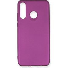 HappyCase  Huawei P30 Lite Kılıf Yumuşak Silikon Kılıf - Mürdüm