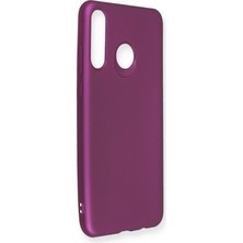 HappyCase  Huawei P30 Lite Kılıf Yumuşak Silikon Kılıf - Mürdüm