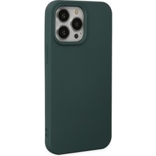 HappyCase  iPhone 15 Pro Max Kılıf Yumuşak Silikon Kılıf - Koyu Yeşil