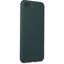 HappyCase  iPhone 7 Plus Kılıf Yumuşak Silikon Kılıf - Koyu Yeşil