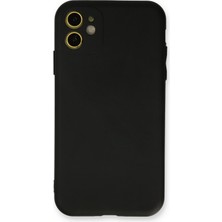 HappyCase  iPhone 11 Kılıf Yumuşak Silikon Kılıf - Siyah