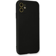 HappyCase  iPhone 11 Kılıf Yumuşak Silikon Kılıf - Siyah