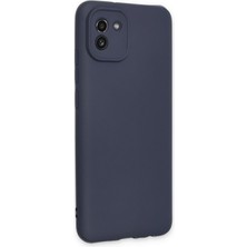 HappyCase  Samsung Galaxy A03 Kılıf Yumuşak Silikon Kılıf - Lacivert