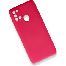 HappyCase  Samsung Galaxy A21S Kılıf Yumuşak Silikon Kılıf - Pembe