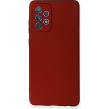 HappyCase  Samsung Galaxy A72 Kılıf Yumuşak Silikon Kılıf - Bordo