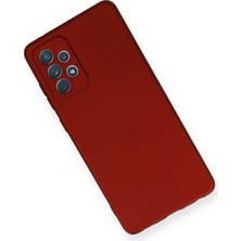 HappyCase  Samsung Galaxy A72 Kılıf Yumuşak Silikon Kılıf - Bordo