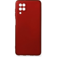 HappyCase  Samsung Galaxy M12 Kılıf Yumuşak Silikon Kılıf - Bordo