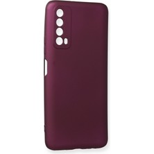 HappyCase  Huawei P Smart 2021 Kılıf Yumuşak Silikon Kılıf - Mürdüm