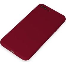 HappyCase  iPhone 7 Plus Kılıf Yumuşak Silikon Kılıf - Bordo