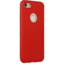 HappyCase  iPhone 8 Kılıf Yumuşak Silikon Kılıf - Kırmızı