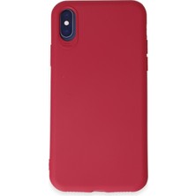 HappyCase  iPhone Xs Kılıf Yumuşak Silikon Kılıf - Fuşya