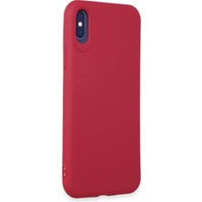 HappyCase  iPhone Xs Kılıf Yumuşak Silikon Kılıf - Fuşya