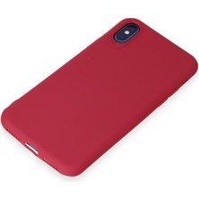 HappyCase  iPhone Xs Kılıf Yumuşak Silikon Kılıf - Fuşya