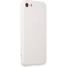 HappyCase  iPhone Se 2020 Kılıf Yumuşak Silikon Kılıf - Beyaz