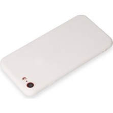 HappyCase  iPhone Se 2020 Kılıf Yumuşak Silikon Kılıf - Beyaz