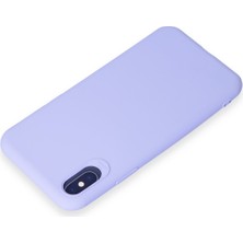 HappyCase  iPhone Xs Kılıf Yumuşak Silikon Kılıf - Lila