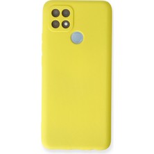 HappyCase  Oppo A15 Kılıf Yumuşak Silikon Kılıf - Sarı