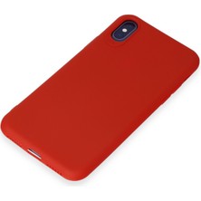 HappyCase  iPhone Xs Kılıf Yumuşak Silikon Kılıf - Kırmızı