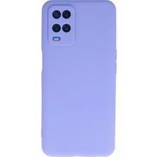 HappyCase  Oppo A54 4g Kılıf Yumuşak Silikon Kılıf - Lila