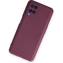 HappyCase  Oppo A54 4g Kılıf Yumuşak Silikon Kılıf - Mürdüm