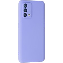 HappyCase  Oppo A74 4g Kılıf Yumuşak Silikon Kılıf - Lila